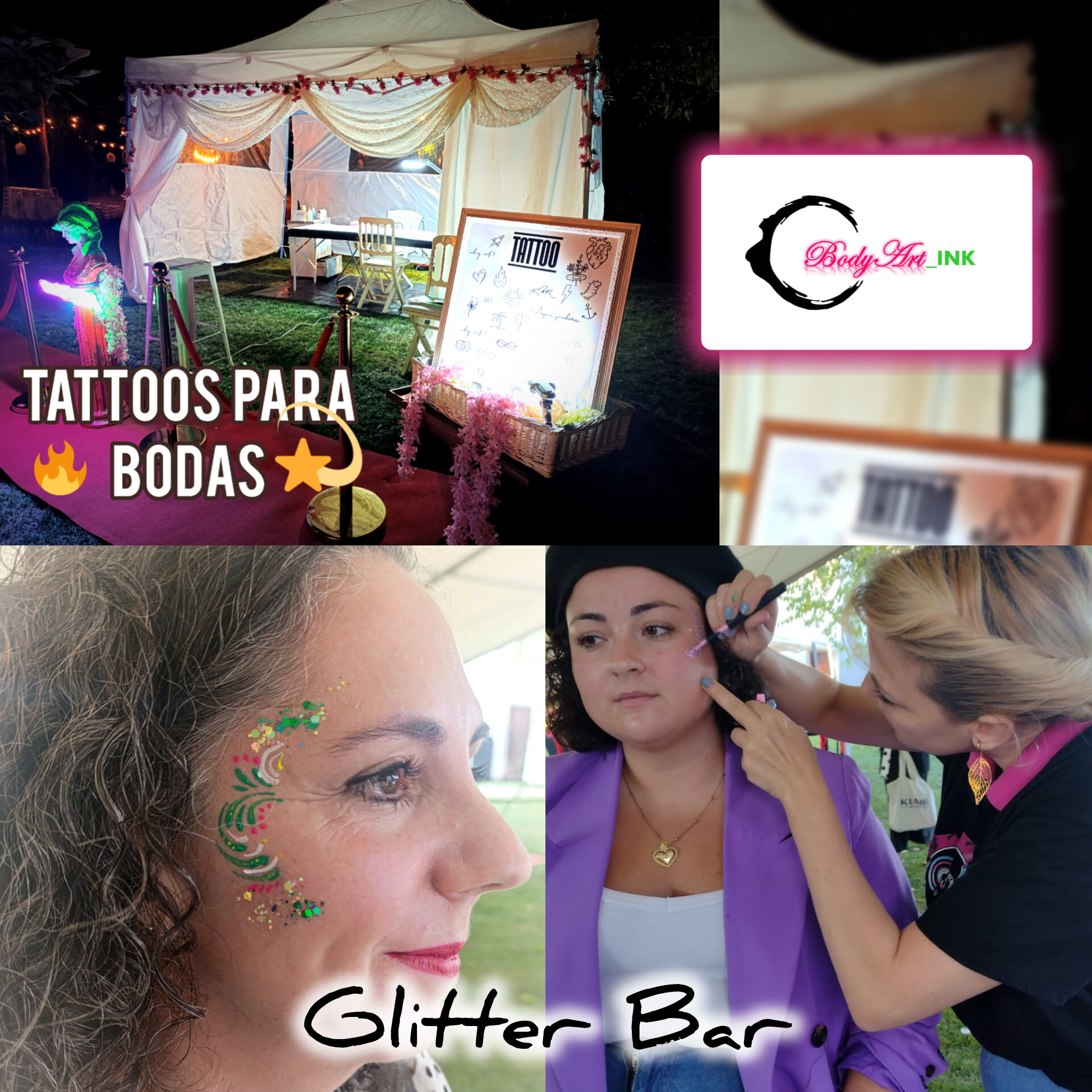 BodyArt_INK - Pintacaras / Glitter Bar/ Tattoos