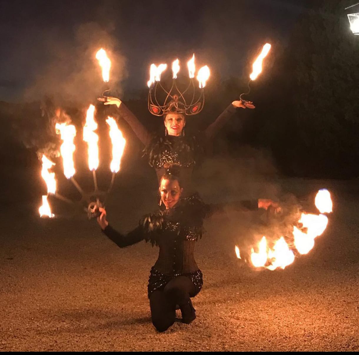 Manos de fuego - Espectaculo con Fuego